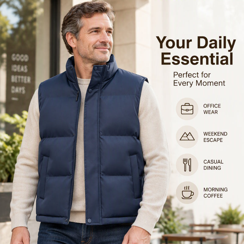 ❄️Last Day Promotion 50% OFF✨Men’s Stand-up Collar Windproof and Warm Vest