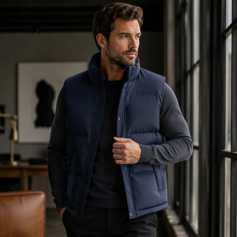 ❄️Last Day Promotion 50% OFF✨Men’s Stand-up Collar Windproof and Warm Vest
