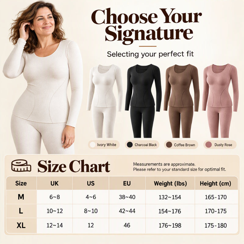 🏆⏰LAST DAY SALE 50% OFF👍✨Women's Seamless Self-Heating Thermal Underwear Set