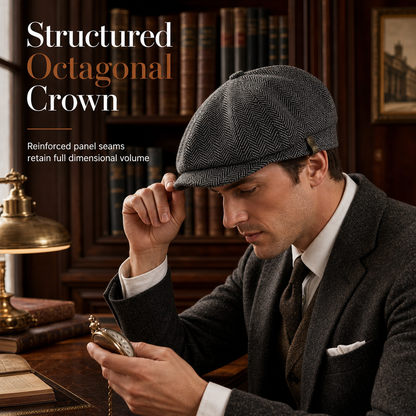 🧢Vintage British Style Newsboy Cap for Men and Women Classic Casual Flat Cap Octagonal Beret Hat