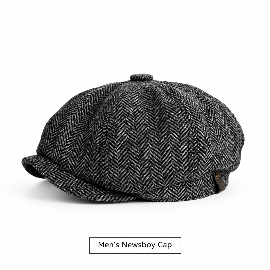 🧢Vintage British Style Newsboy Cap for Men and Women Classic Casual Flat Cap Octagonal Beret Hat