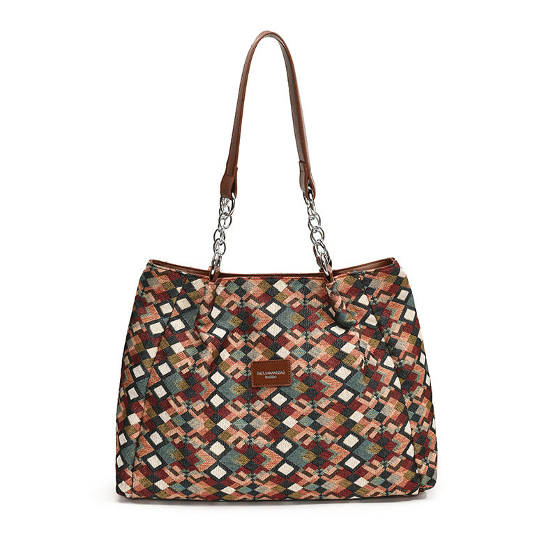 🎁2026 New Arrivals💥Large Capacity Tote Bag with Leopard Print