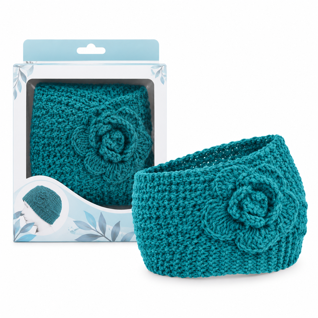 Women Winter Warm Knitted Ear Warmer Headband Wide Floral Hair Accessory（Buy 1 get 1 free）