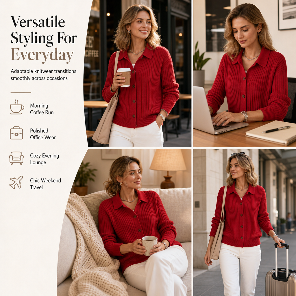 🌸Women's Casual Loose Fit Knit Cardigan
