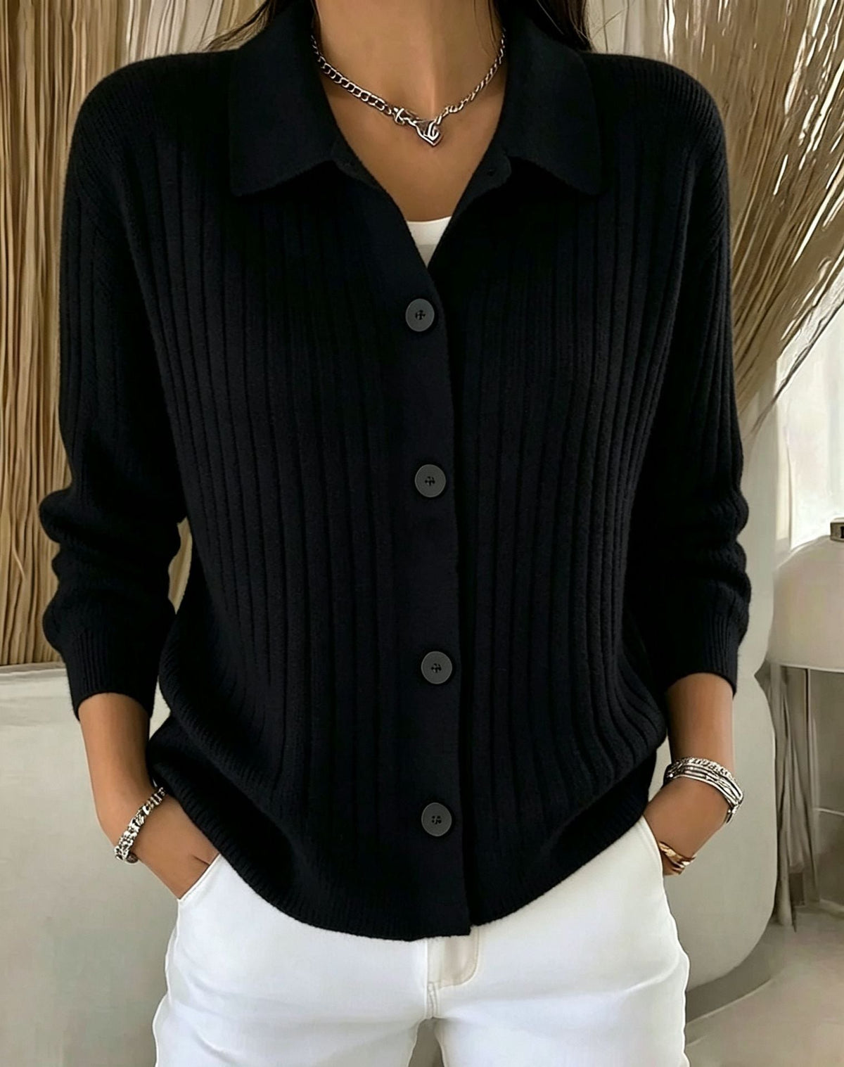 🌸Women's Casual Loose Fit Knit Cardigan