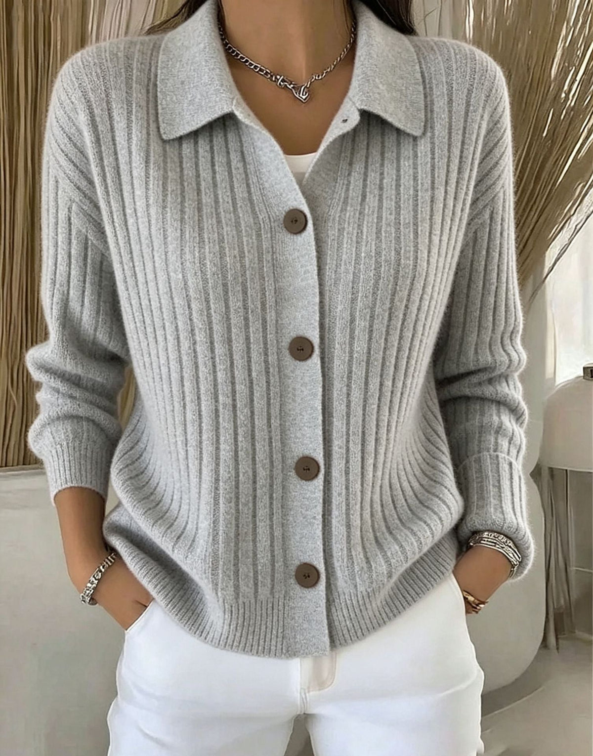 🌸Women's Casual Loose Fit Knit Cardigan