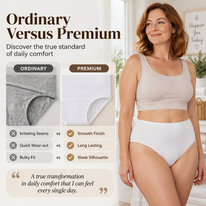 🌸 5-pack of comfortable high-waisted ladies’ briefs — flatter the tummy, breathable and soft