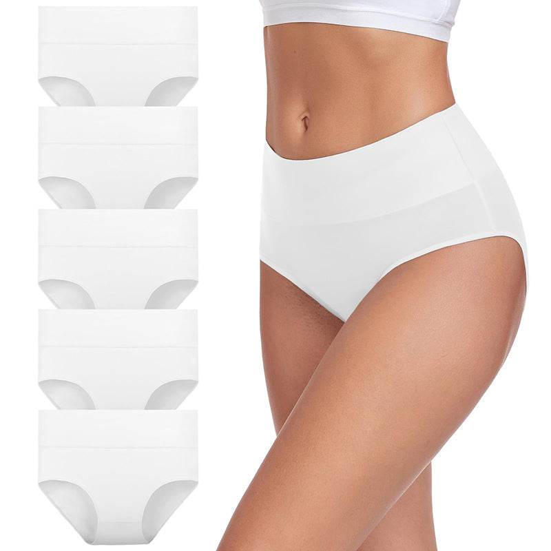 🌸 5-pack of comfortable high-waisted ladies’ briefs — flatter the tummy, breathable and soft