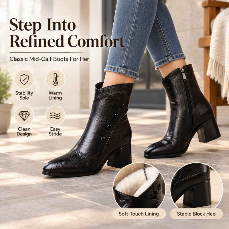 👢Women's Soft  Leather Ankle Boots