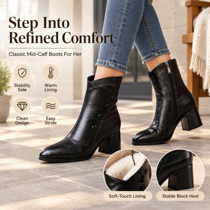 👢Women's Soft  Leather Ankle Boots
