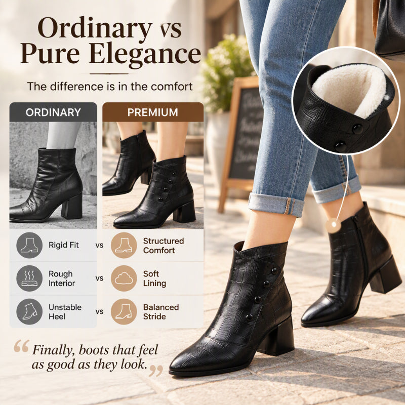 👢Women's Soft  Leather Ankle Boots