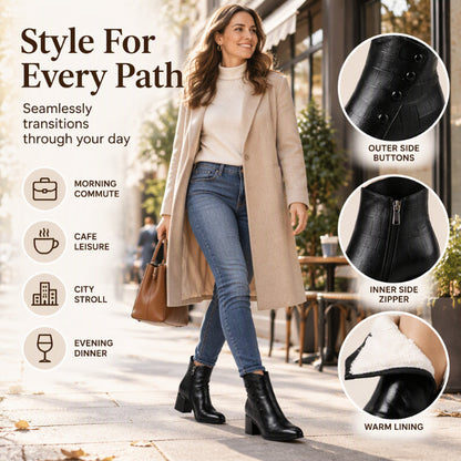 👢Women's Soft  Leather Ankle Boots