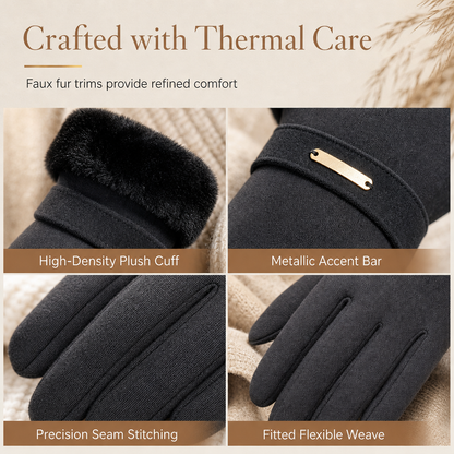 🧤Women's Winter Thermal Touchscreen Gloves Windproof Warm Gloves for Outdoor Cycling and Driving