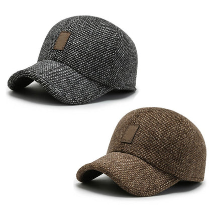 Men's Warm Baseball Cap with Ear Flaps