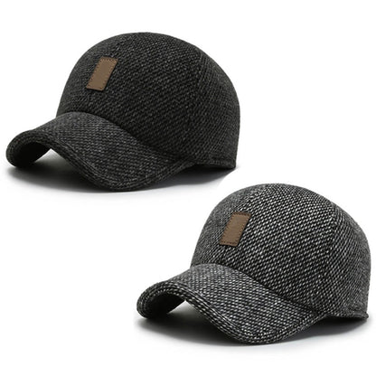 Men's Warm Baseball Cap with Ear Flaps