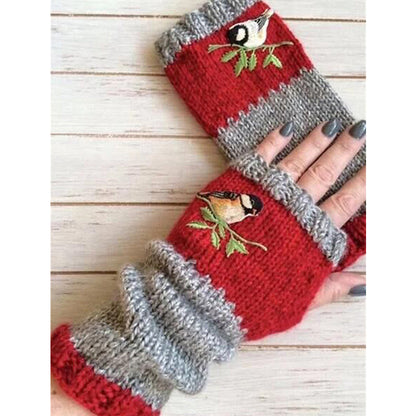 ❄️Black Friday Sale 50% OFF!!🐱Winter Warm Half Finger Knitted Gloves