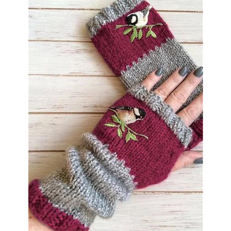 ❄️Black Friday Sale 50% OFF!!🐱Winter Warm Half Finger Knitted Gloves