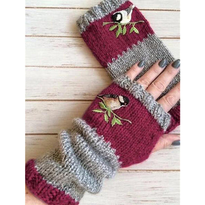 ❄️Black Friday Sale 50% OFF!!🐱Winter Warm Half Finger Knitted Gloves