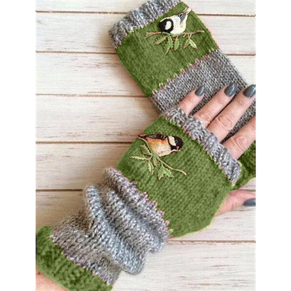 ❄️Black Friday Sale 50% OFF!!🐱Winter Warm Half Finger Knitted Gloves