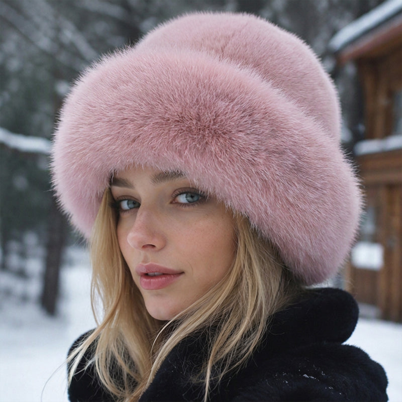 Women's Elegant Faux Fur Warm Hat