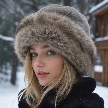 Women's Elegant Faux Fur Warm Hat