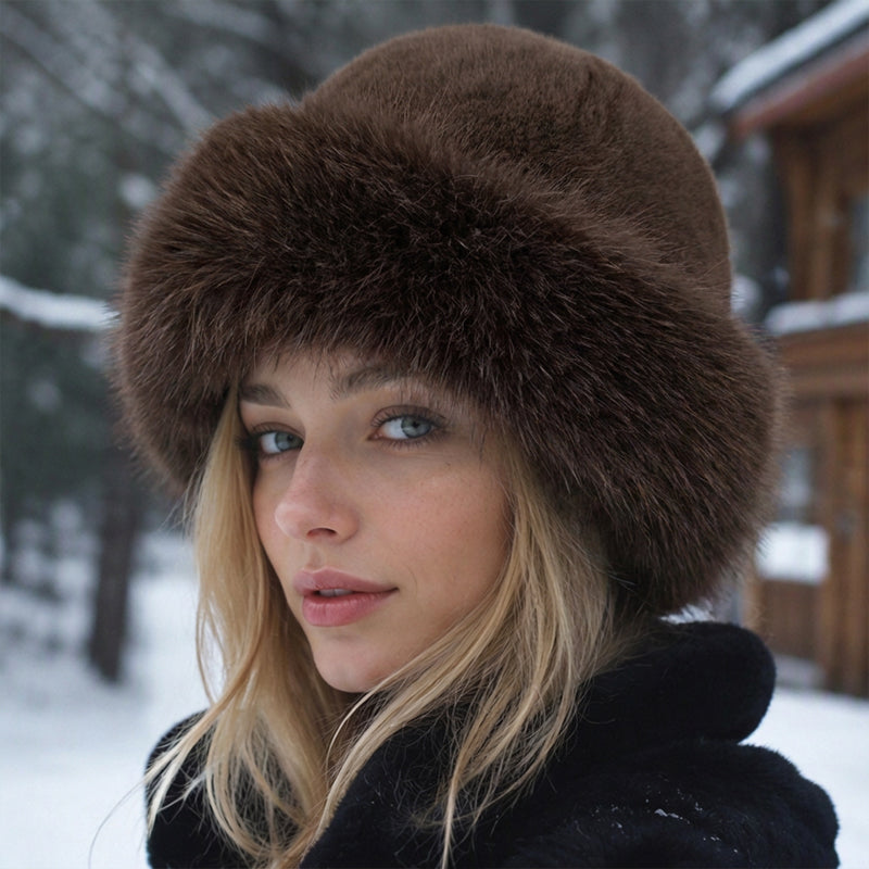 Women's Elegant Faux Fur Warm Hat