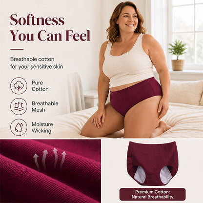 💞Women's Plus Size Menstrual Panties