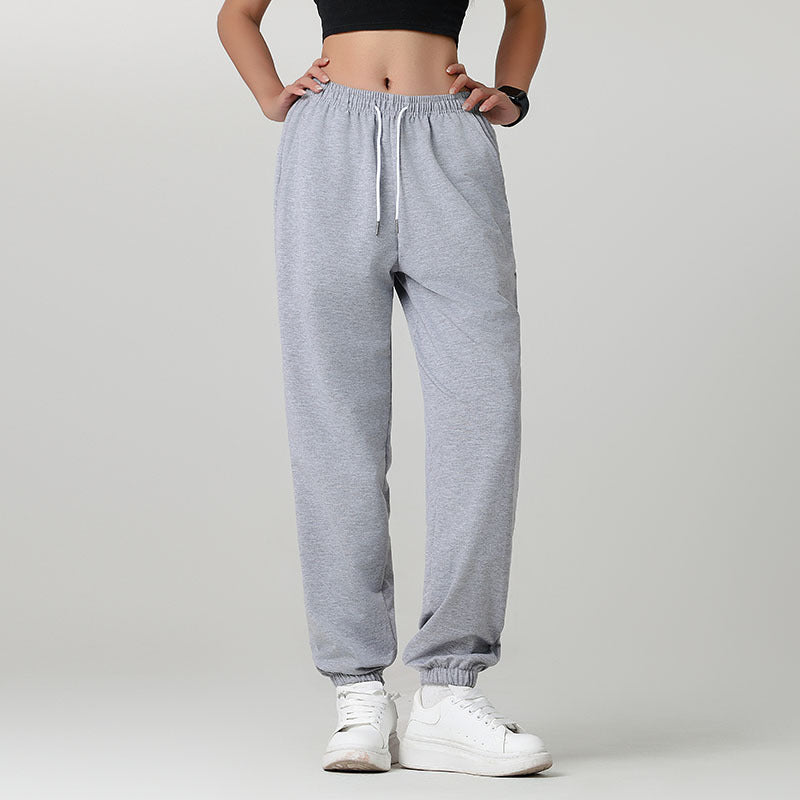 👖Vardagsspelviga byxor för kvinnor med drawstring-11