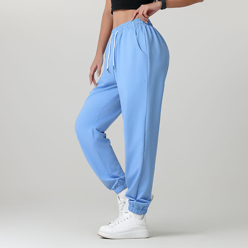 👖Vardagsspelviga byxor för kvinnor med drawstring-13