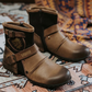 🤠👢 Western Cowboy-stil läderstövlar för män – Premium läderhantverk, äkta västerländsk design ✨